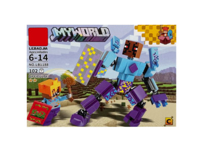 Дитячий конструктор "Minecraft" LB1188-C 102 деталі Дитячий конструктор "Minecraft" LB1188-C 102 деталі
