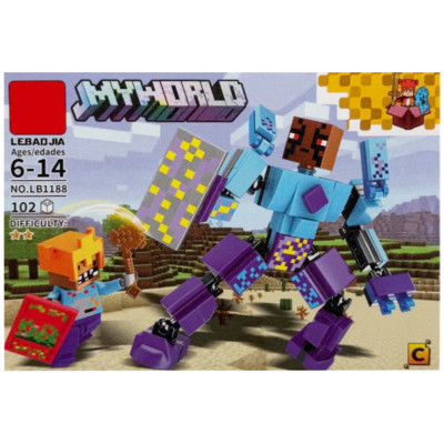 Дитячий конструктор "Minecraft" LB1188-C 102 деталі Дитячий конструктор "Minecraft" LB1188-C 102 деталі