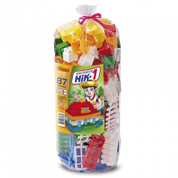 Конструктор з великими деталями "НІК - 1" 70880 87 запчастин