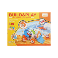 Конструктор дитячий Build&Play "Бульдозер + Вертоліт" HANYE J-101B 117 елемента