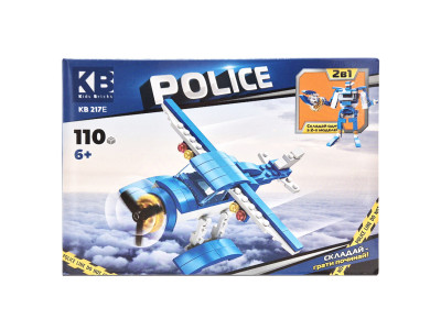 Дитячий конструктор Поліцейська серія Police KB 217E 2 в 1 110 деталей