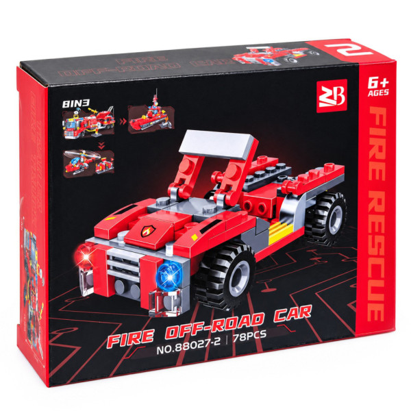 Дитячий конструктор "Fire Rescue" 88027-2 78 деталей Дитячий конструктор "Fire Rescue" 88027-2 78 деталей
