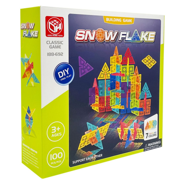 Дитячий набір конструктора "Snow Flake" 188-692 100 деталей