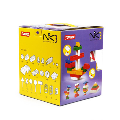 Конструктор дитячий "NIK-3" 71535 128 великих деталей