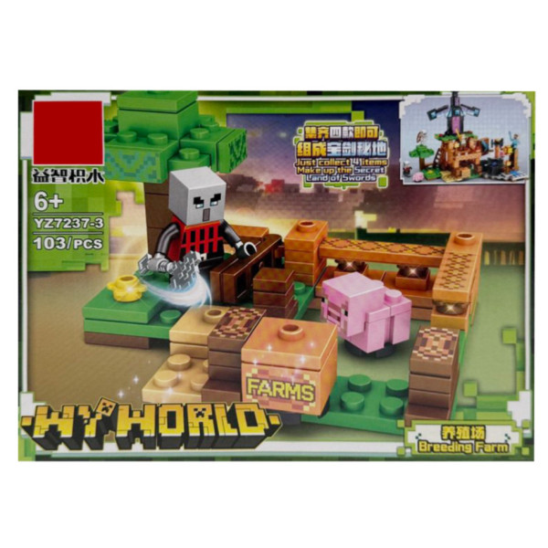 Дитячий конструктор "Minecraft" YZ7237-3 103 деталі Дитячий конструктор "Minecraft" YZ7237-3 103 деталі