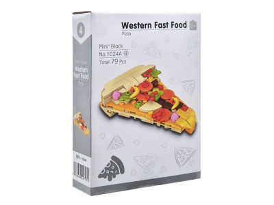 Конструктор дитячий "Western fast food: Pizza" 1024A-4 пластик 79 деталей