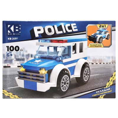 Дитячий конструктор Поліцейська серія Police KB 217F 2 в 1 100 деталей
