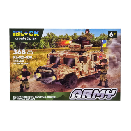 Конструктор Армія IBLOCK PL-921-430 3 фігурки військових Вид 4