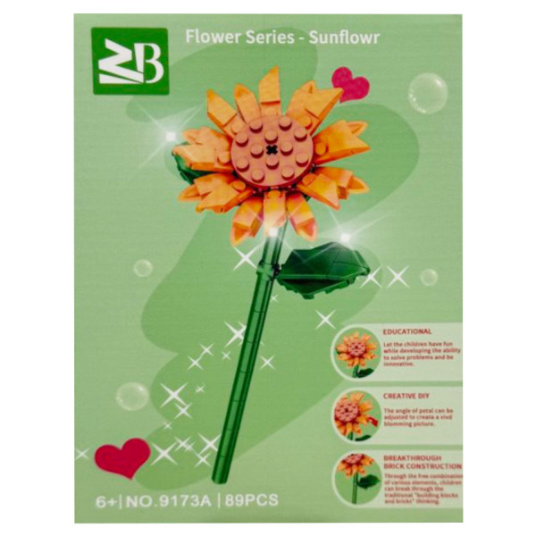 Конструктор дитячий "Sunflower" 9119A-9173A 89 деталей Конструктор дитячий "Sunflower" 9119A-9173A 89 деталей