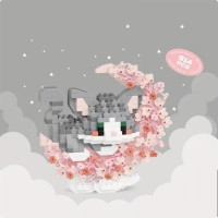 Дитячий конструктор Сірий кіт 8978 серії "Cute Moon" 514 деталей Дитячий конструктор Сірий кіт 8978 серії "Cute Moon" 514 деталей