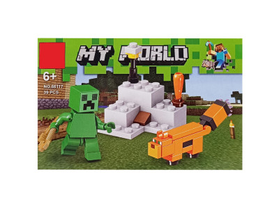 Конструктор дитячий "Minecraft" 66117-8 40 деталей Конструктор дитячий "Minecraft" 66117-8 40 деталей