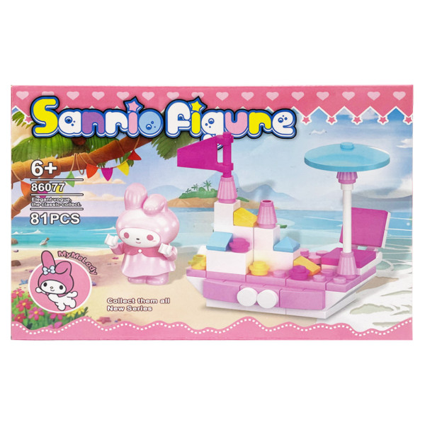 Дитячий ігровий конструктор "MyMelody" 86077-3 81 деталь Дитячий ігровий конструктор "MyMelody" 86077-3 81 деталь