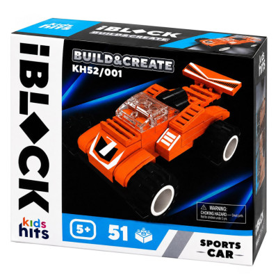 Дитячий конструктор IBLOCK JUNIOR KH52/001(Orange) 51 деталь Дитячий конструктор IBLOCK JUNIOR KH52/001(Orange) 51 деталь
