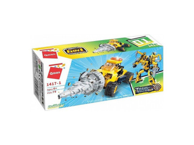 Дитячий Конструктор Qman 1417-1-6 будтехніка 79 дет Drill Car
