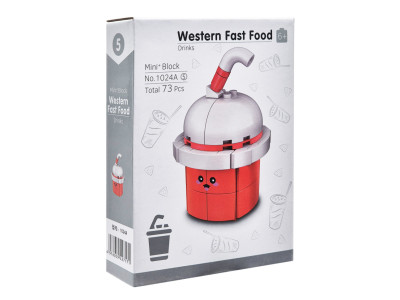 Конструктор дитячий "Western fast food: Drinks" 1024A-5 пластик 73 деталі