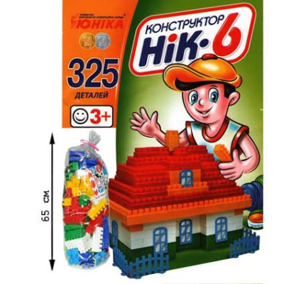 Дитячий конструктор НІК-6 70934 325 великих деталей