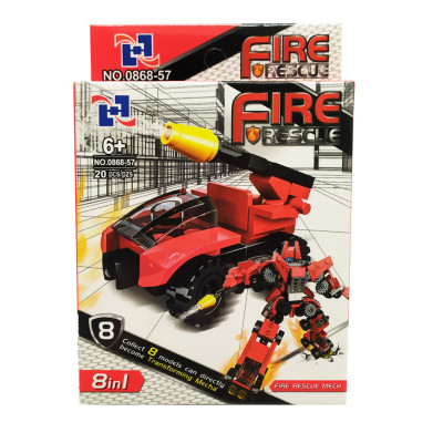 Дитячий конструктор 0868-57 пожежний транспорт