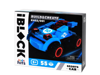 Дитячий конструктор IBLOCK JUNIOR KH52/001(Blue) 55 деталей