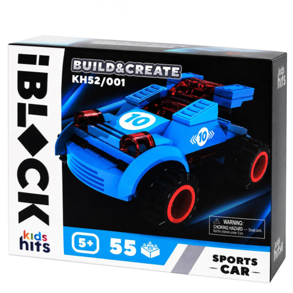 Дитячий конструктор IBLOCK JUNIOR KH52/001(Blue) 55 деталей