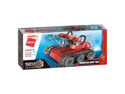 Конструктор Qman 1410-1-8 Пожежна техніка 79 дет Rhinoceros Heavy Tank Конструктор Qman 1410-1-8 Пожежна техніка 79 дет Rhinoceros Heavy Tank