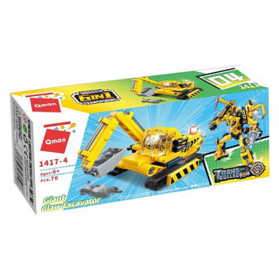 Дитячий Конструктор Qman 1417-1-6 будтехніка 79 дет Giant Claw Excavator Дитячий Конструктор Qman 1417-1-6 будтехніка 79 дет Giant Claw Excavator