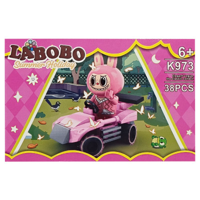 Дитячий конструктор Summer holiday LABUBU K973A-7 38 деталей