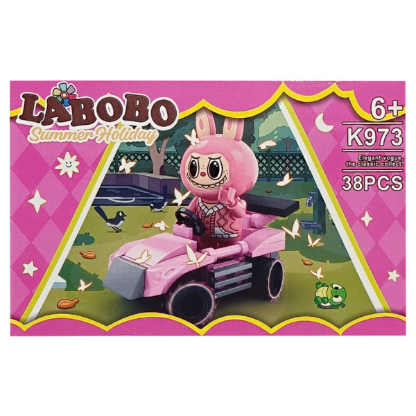 Дитячий конструктор Summer holiday LABUBU K973A-7 38 деталей