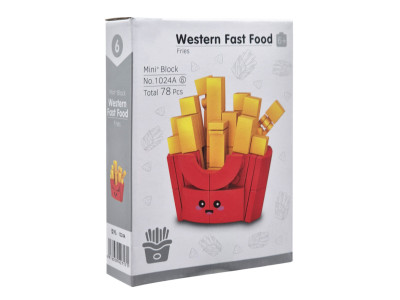 Конструктор дитячий "Western fast food: Fries" 1024A-6 пластик 78 деталей