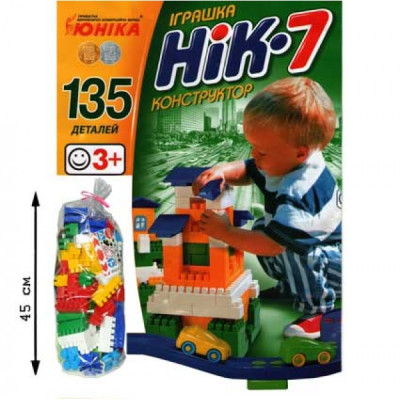 Дитячий конструктор НІК-7 70941 135 великих деталей