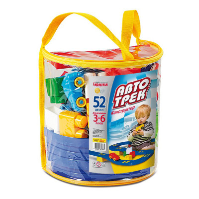 Конструктор дитячий "Автотрек” 70682 52 деталі рюкзак