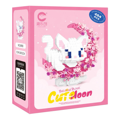 Дитячий конструктор Білий кіт 8980 серії "Cute Moon" 484 деталі