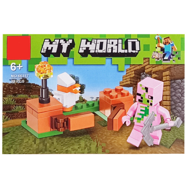 Конструктор дитячий "Minecraft" 66117-6 39 деталей Конструктор дитячий "Minecraft" 66117-6 39 деталей