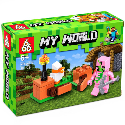 Конструктор дитячий "Minecraft" 66117-6 39 деталей Конструктор дитячий "Minecraft" 66117-6 39 деталей