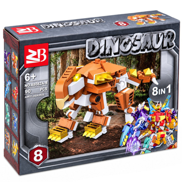 Дитячий конструктор "Dinosaur" 88082A-8 90 деталей Дитячий конструктор "Dinosaur" 88082A-8 90 деталей
