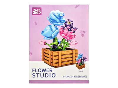 Дитячий конструктор "Квіти Троянда" Flower Studio 9109A 550 деталей