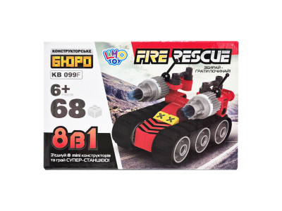 Дитячий конструктор Пожежна служба порятунку Fire Rescue KB 099F 68 деталей