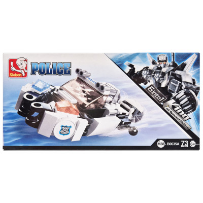 Дитячий конструктор Поліцейська серія Police SLUBAN M38-B0635-1 73 деталі