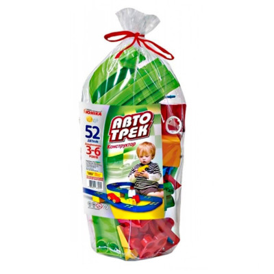 Конструктор дитячий "Автотрек” 70255 52 деталі паяний пакет