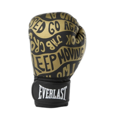 Боксерські рукавички SPARK BOXING GLOVES Everlast 919580-70-8114 чорний золотий 14 унцій