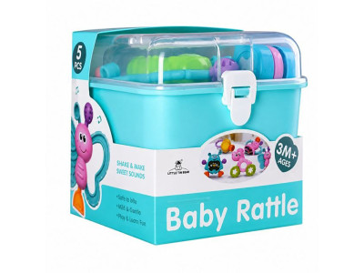 Набір дитячих брязкалець "Baby rattle" 3172(Blue) у наборі 5 штук Набір дитячих брязкалець "Baby rattle" 3172(Blue) у наборі 5 штук