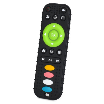 Дитячий прорізувач "Пульт" SD-44(Black) чорний текстурний 16 см