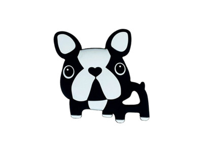 Силіконовий прорізувач "Бульдожка" MGZ-0414(Black) чорний 8х1х8 см