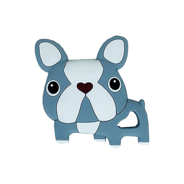 Силіконовий прорізувач "Бульдожка" MGZ-0414(Grey) сірий 8х1х8 см