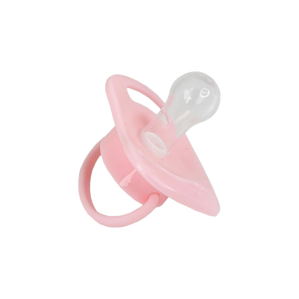 Пустушка силіконова кругла MGZ-0516(Pink) з ковпачком Пустушка силіконова кругла MGZ-0516(Pink) з ковпачком