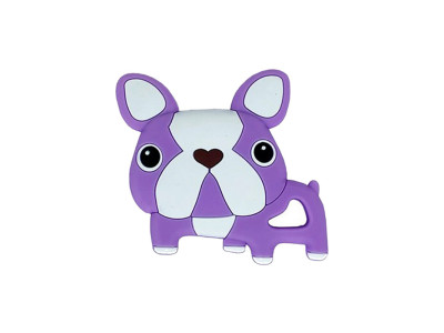 Силіконовий прорізувач "Бульдожка" MGZ-0414(Violet) фіолетовий 8х1х8 см