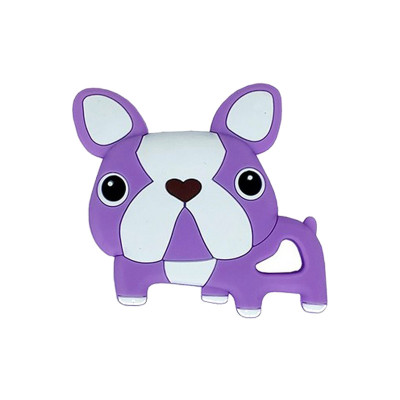 Силіконовий прорізувач "Бульдожка" MGZ-0414(Violet) фіолетовий 8х1х8 см