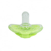 Дитяча силіконова пустушка "Салатове серце" MGZ-0517(Green) кругла