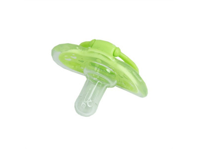 Дитяча силіконова пустушка "Салатове серце" MGZ-0517(Green) кругла