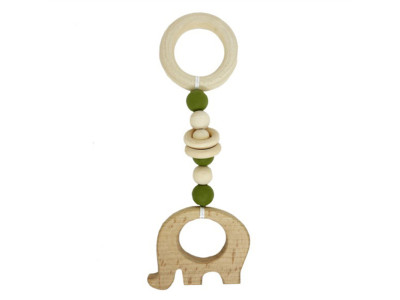 Гризунок дерев'яний MGZ-0410(Green) Слоник