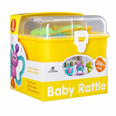 Набір дитячих брязкалець "Baby rattle" 3172(Yellow) у наборі 5 штук